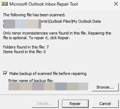 Free PST Repair Methods