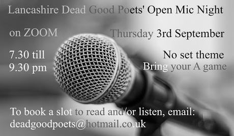 Lancashire Dead Good Poets' September Open Mic Night
