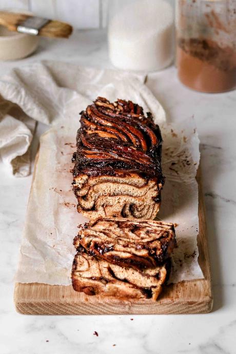 Dark chocolate and pecan babka Dark chocolate and pecan babka