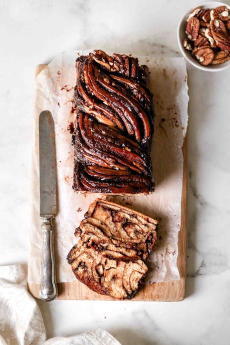Dark chocolate and pecan babka Dark chocolate and pecan babka