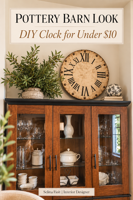 Pottery Barn Knockoff–Distressed Clock Decor Pottery Barn Knockoff–Distressed Clock Decor