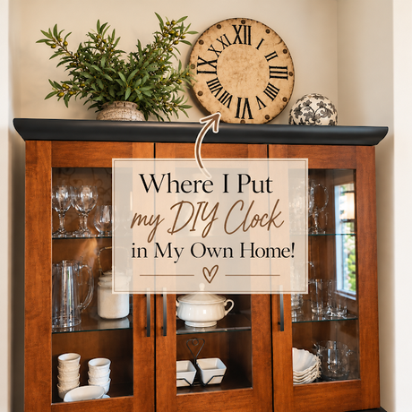Pottery Barn Knockoff–Distressed Clock Decor Pottery Barn Knockoff–Distressed Clock Decor