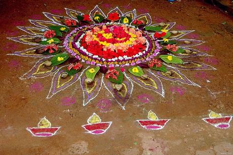 Diwali decoration with kids Diwali decoration with children