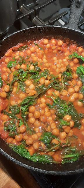 Ras El Hanout Garbanzos and Spinach Ras El Hanout Garbanzos and Spinach