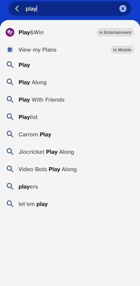 click on play and wi get jio loan