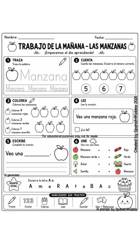 Apple Spanish Activities: Fun, Hands-On Learning for Bilingual Kids