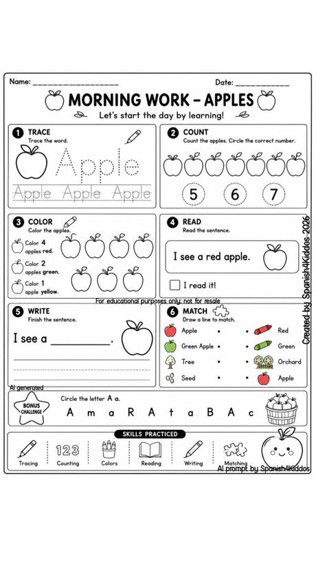 Apple Spanish Activities: Fun, Hands-On Learning for Bilingual Kids