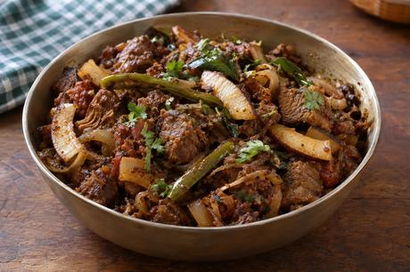 Fried Mutton with Coconut Homemade Fried Mutton with Coconut, ready to serve