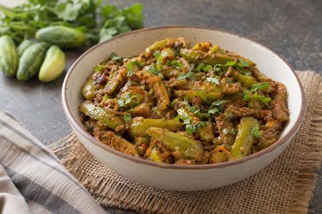 Homemade Masaledar Kundru, ready to serve