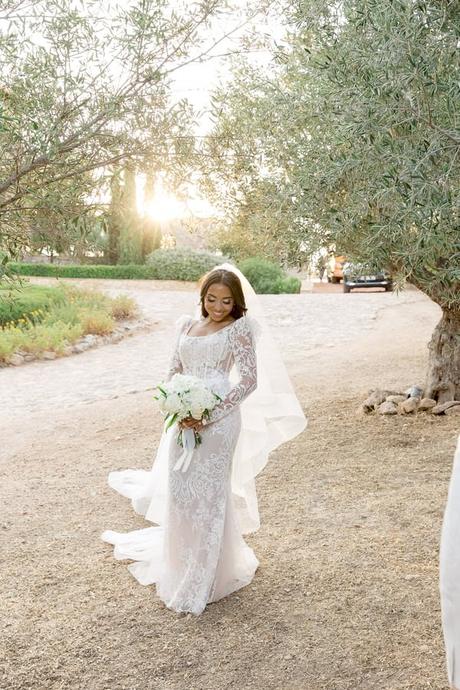 Timeless Destination Wedding Athens White Florals