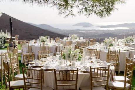 Timeless Destination Wedding Athens White Florals