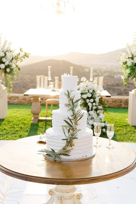 Timeless Destination Wedding Athens White Florals