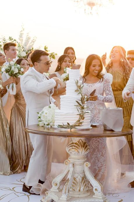 Timeless Destination Wedding Athens White Florals