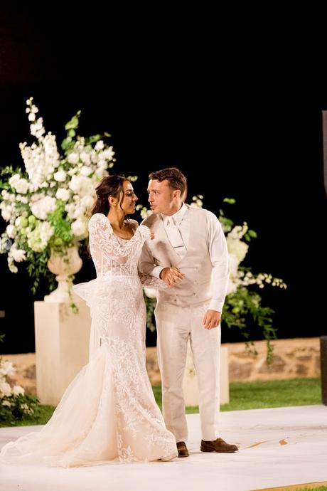 Timeless Destination Wedding Athens White Florals