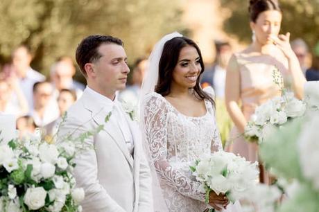 Timeless Destination Wedding Athens White Florals