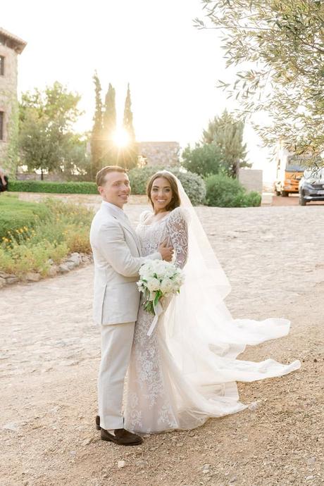 Timeless Destination Wedding Athens White Florals