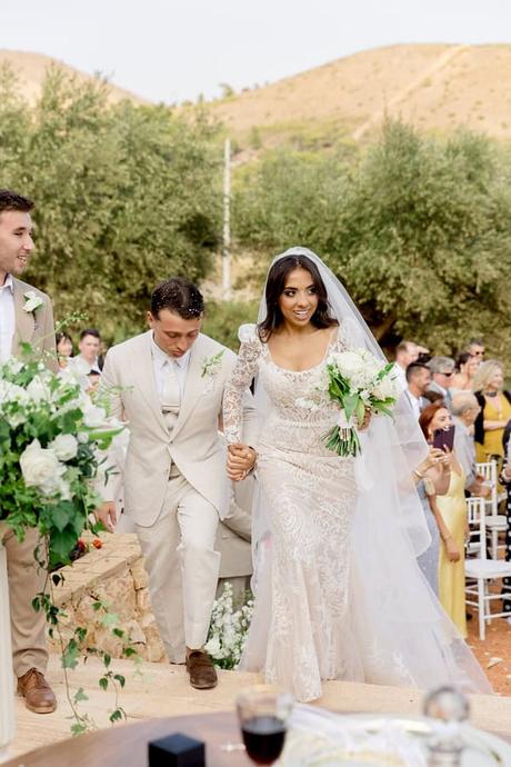 Timeless Destination Wedding Athens White Florals