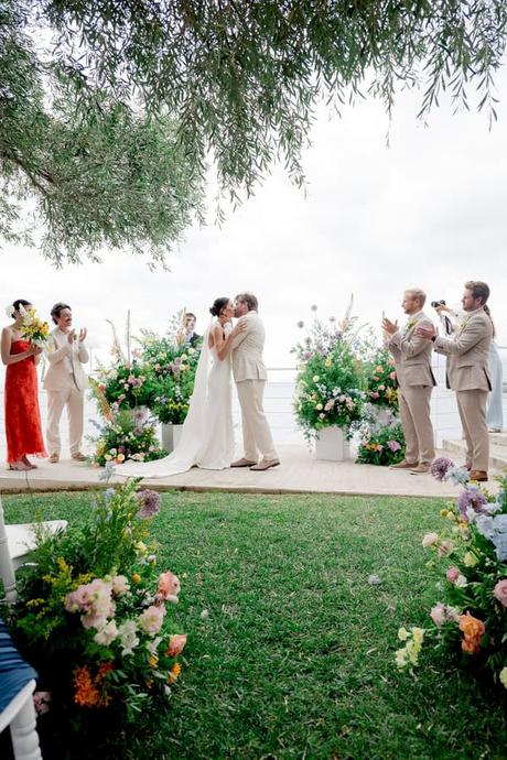 Romantic Summer Wedding Kalamata Orange Details