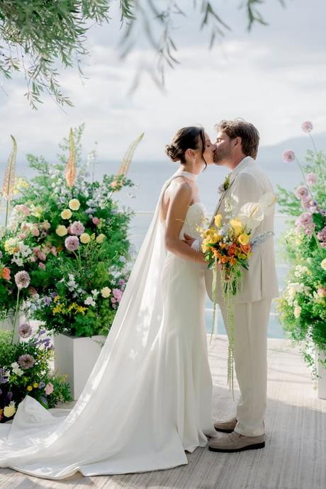 Romantic Summer Wedding Kalamata Orange Details