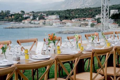 Romantic Summer Wedding Kalamata Orange Details
