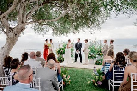 Romantic Summer Wedding Kalamata Orange Details