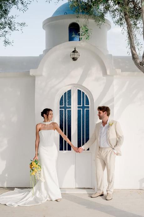 Romantic Summer Wedding Kalamata Orange Details