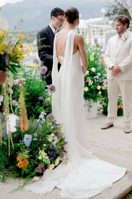 Romantic Summer Wedding Kalamata Orange Details