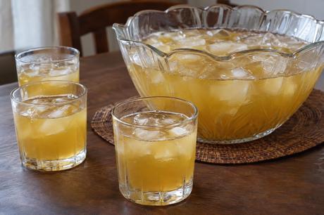 Groovy Banana Wine Punch Homemade Groovy Banana Wine Punch, ready to serve