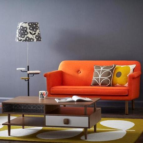 Orange Color Sofa