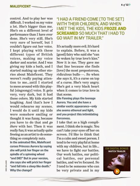 Angelina Jolie - Entertainment Weekly Magazine, March 2014 