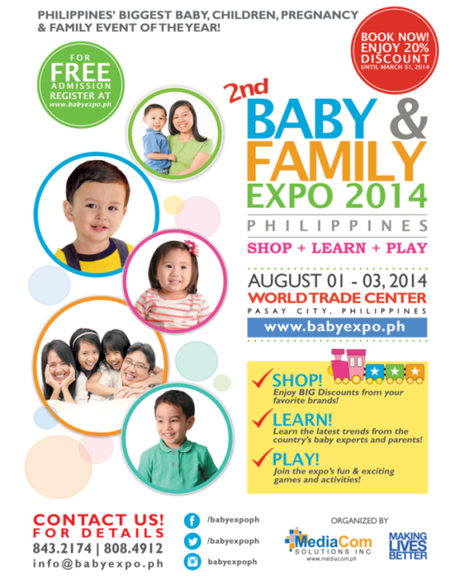 Shop, Learn and Play at Baby and Family Expo PH set in August 2014