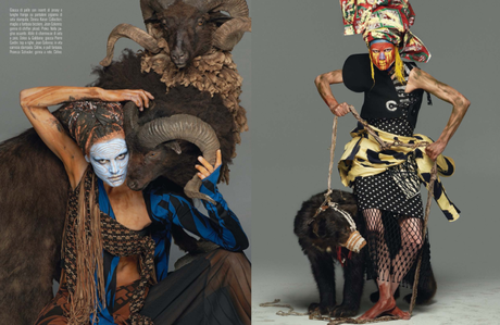 Saskia De Brauw by Steven Meisel for Vogue Italia March 2014