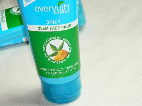 Everyuth Naturals 3-in-1 Neem Face Pack Review