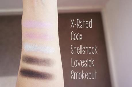 Urban Decay Vice Palette 2 swatches