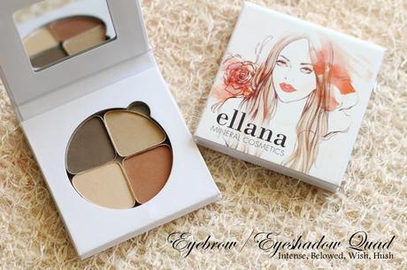 Ellana Week: Eyebrow/Eyeshadow Quad in Intense, Beloved, Hush, Wish