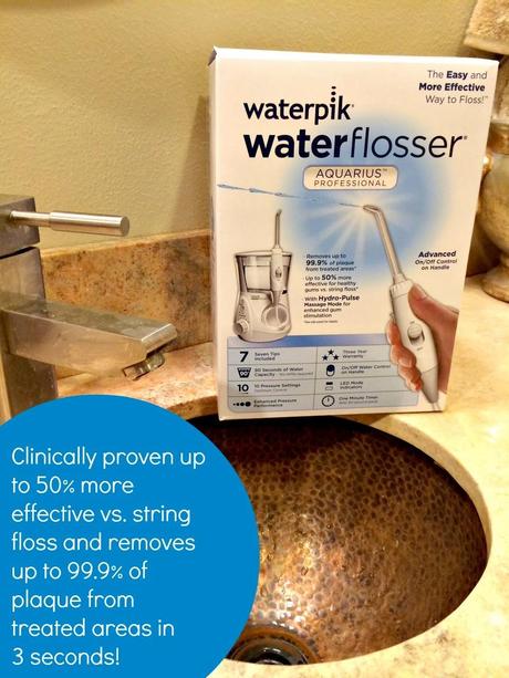Cleaner Teeth, Healthier Heart with Waterpik Aquarius Professional Water Flosser