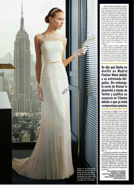 Dasha Kapustina - Hola Magazine Spain  March 2014