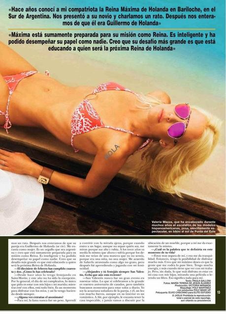 Valeria Mazza - Hola Magazine Spain March 2014