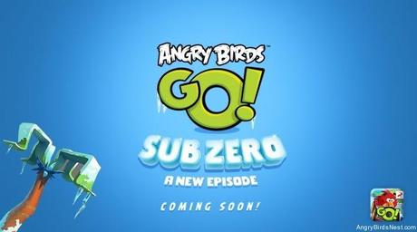 Brrr! The teaser poster for Angry Birds Go! Sub Zero
