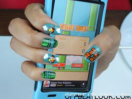 Flappy Bird Nail Tutorial Video