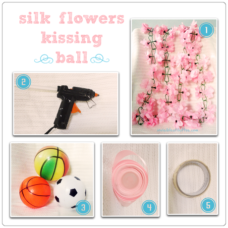 Silk Flowers Kissing Ball