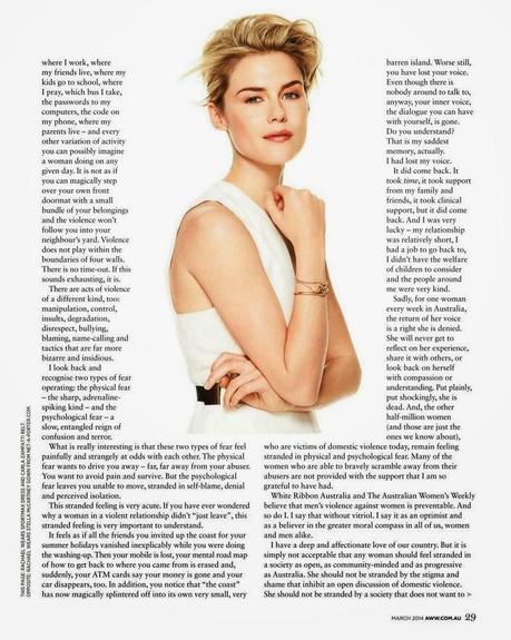 Rachael Taylor - Womens Weekly Magazine Australia March 2014