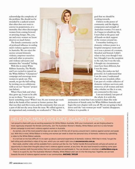 Rachael Taylor - Womens Weekly Magazine Australia March 2014