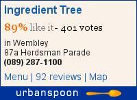Ingredient Tree on Urbanspoon
