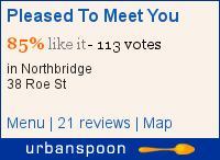 Pleased To Meet You on Urbanspoon