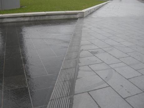 General Gordon Square, Woolwich - Warning Paving to the Edge of Water Feature