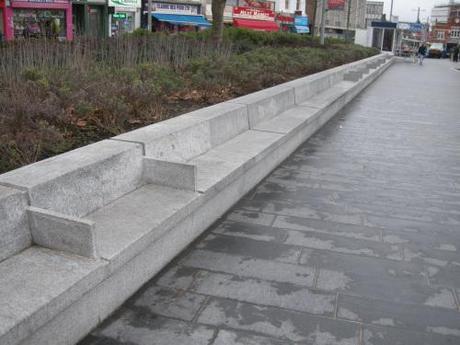 General Gordon Square, Woolwich - Seating to the Edge of Planter