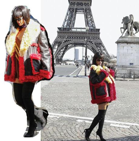 Rihanna’s Knee high socks In Paris