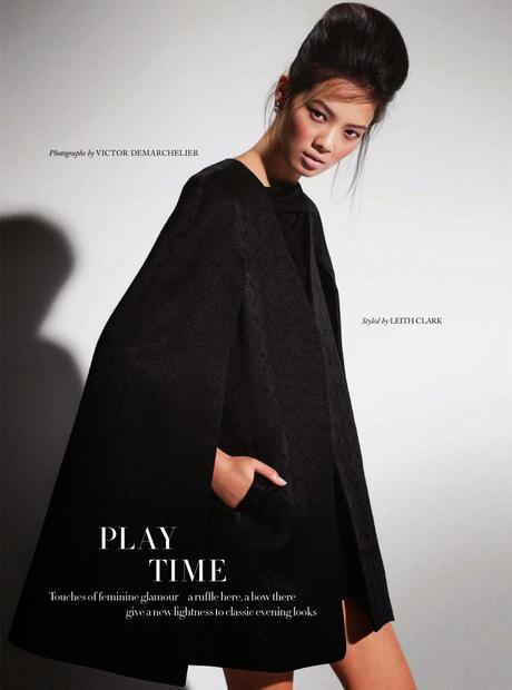 Grace Guozhi - Harpers Bazaar Magazine UK April 2014