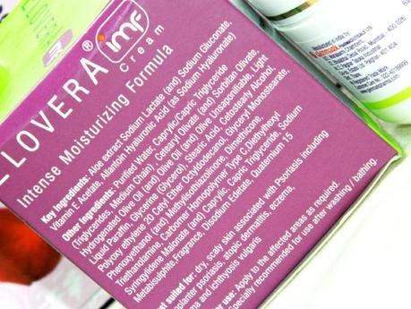 Elovera IMF Intense Moisturizing Formula Cream Ingredients